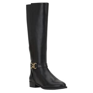 INC Women's Faron Knee High Riding Boots Black Size 6 1/2